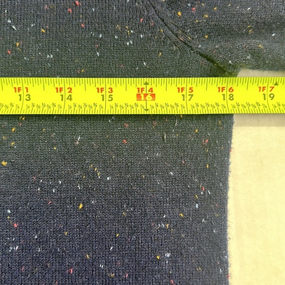 Talbots Women’s Size Medium Navy Kitty Tweed Open Neck Sweatert Dress Midi - Picture 9 of 13